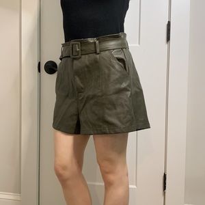 Altered state faux leather shorts